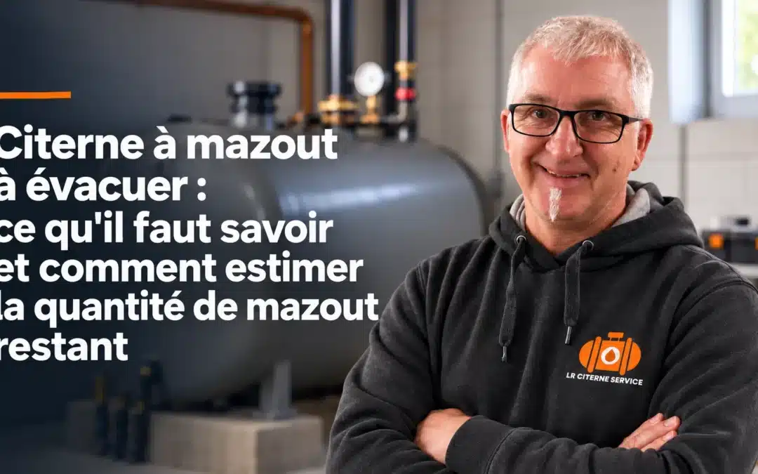 Citerne à mazout à évacuer : comment estimer la quantité de mazout ?